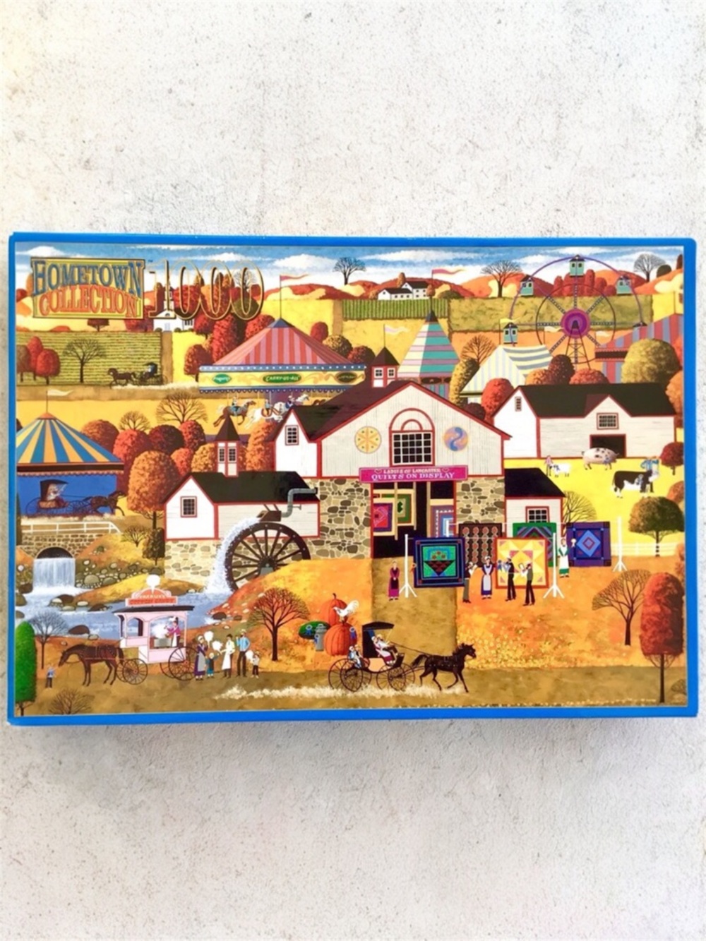 Vintage 1999 Hometown Collection Puzzle 1000 Pieces COMPLETE Ladies of Lancaster
